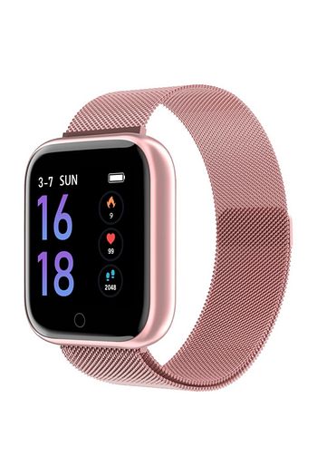 tws celik smartwatch su gecirmez akilli saat t80 pembe fiyati yorumlari trendyol