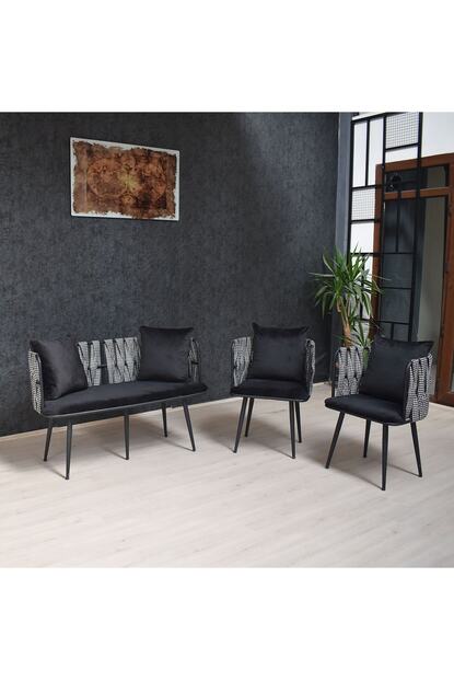 pratik dekor metal cafe balkon mutfak koltuk takimi 2 1 1 fiyati yorumlari trendyol