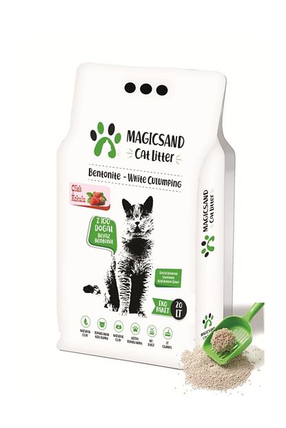 magicsand cilek kokulu ince taneli kedi kumu 20 lt