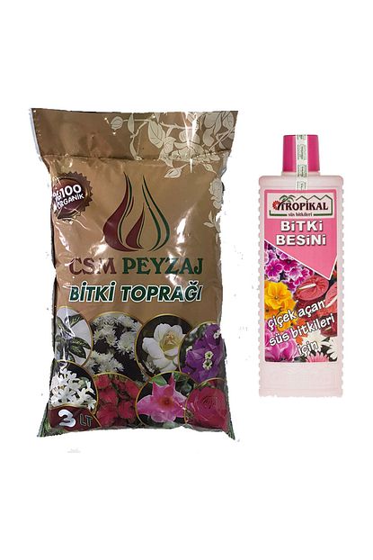Csm Peysaj Cicekli Bitkiler Icin Toprak Ve Besin Cicek Topragi 3lt Cicek Actiran Besin Vitamin 225ml Trendyol