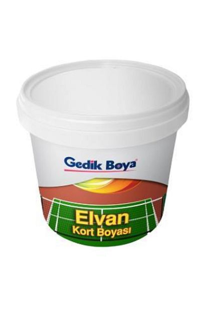 Gedik Elvan Su Bazli Tenis Kort Boyasi 20kg Sari Trendyol