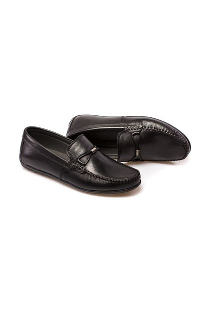 Tomms Erkek Siyah Loafer Suet Puskullu Ayakkabi Babet Trendyol