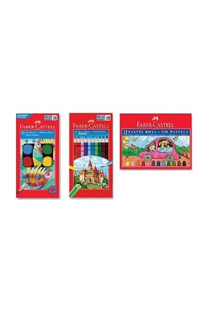 Faber Castell Kuru Boya Sulu Boya Ve Pastel Boya Seti Trendyol