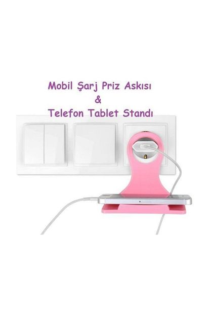 mobil sarj priz askisi ve telefon tablet standi