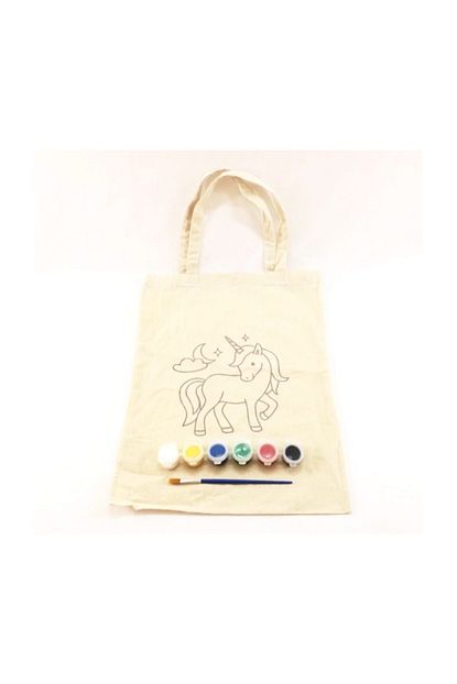 Joy And Toys Canta Boyama 30x40 Cm Boya Firca Bez Canta Set Unicorn Trendyol