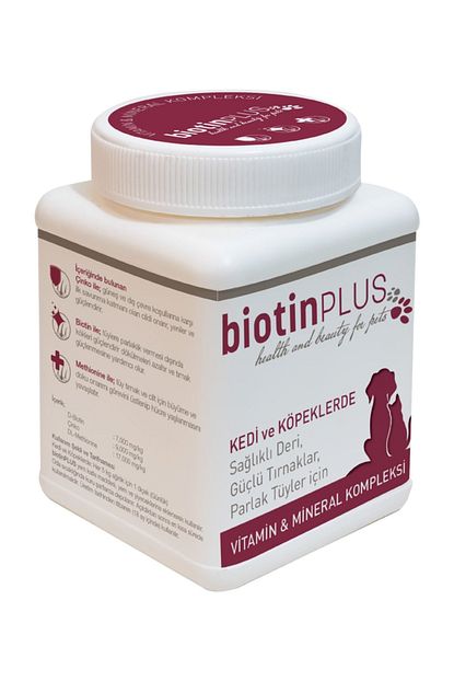 biotin plus 50 gr kedi ve kopek icin saglikli deri ve guclu parlak tuy besin takviyesi 50 gr
