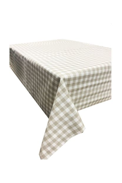 Saythink Gri Beyaz Kareli Dertsiz Mutfak Masa Ortusu 150 X 200 Cm Trendyol