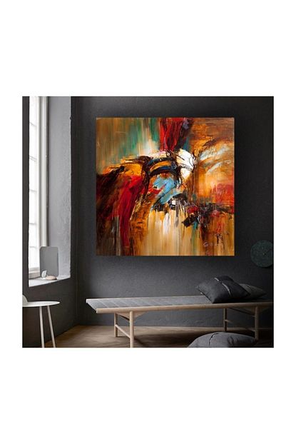 Yenistilsanat Soyut 50x50cm Yagliboya Efektli Kanvas Tablo Trendyol