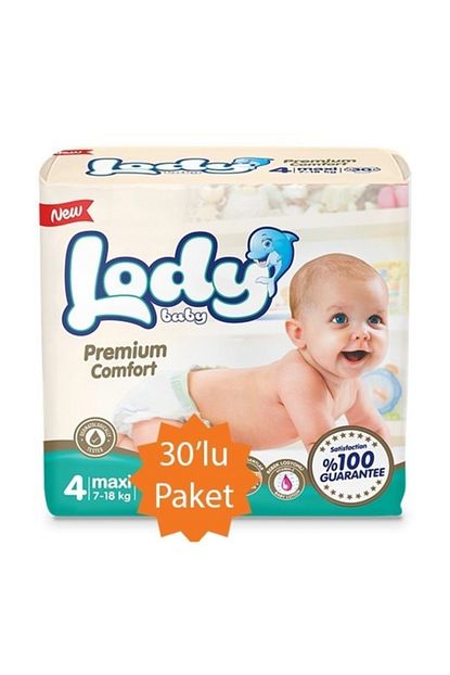 Lody Baby 4 Numara Maxi Bebek Bezi 30 Lu Paket 7 18 Kg Trendyol