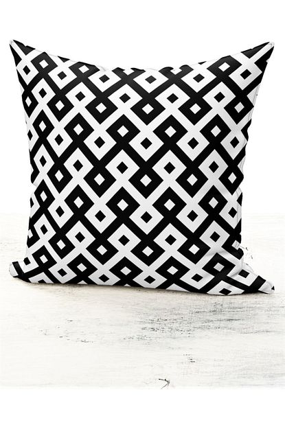 Bk Home Dekor Modern Siyah Beyaz Ikea Desen Kirlent Kilifi Trendyol