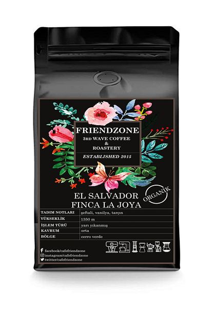 Cafe Friendzone 3rd Wave Coffee Roastery El Salvador Finca La Joya Yoresel Organik Cekirdek Kahve 1000 Gr Trendyol