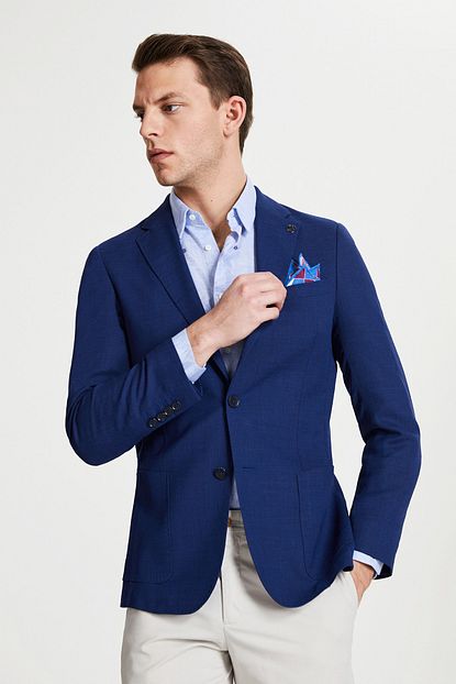 Damat Saks Mavi Renk Erkek Ceket Trendyol