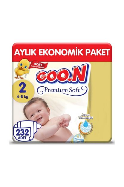 Goo N Goon Premium Soft Bebek Bezi 2 Beden 58x4 232 Adet Trendyol