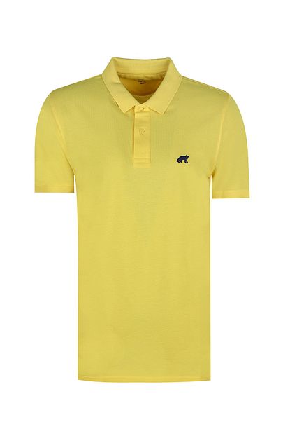 Twn Sari Renk Erkek T Shirt Slim Fit Trendyol