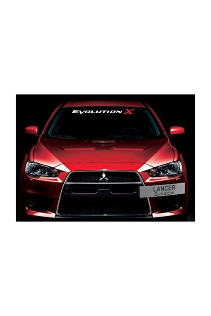 Tsc Mitsubishi Evolution Alin On Cam Sticker Yapistirmasi Trendyol
