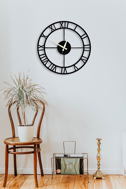 Soft Art Home Black Rustic Metal Duvar Saati 70 X 70 Cm Fiyati Yorumlari Trendyol