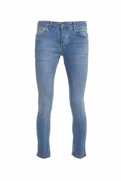 Defacto Erkek Mavi Martin Super Skinny Fit Jean Pantolon O0306az 20sm Nm39 Trendyol