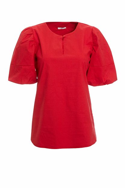Defacto Kadin Kirmizi Basic Regular Fit Kisa Kollu Bluz R3435az 20sp Rd30 Trendyol