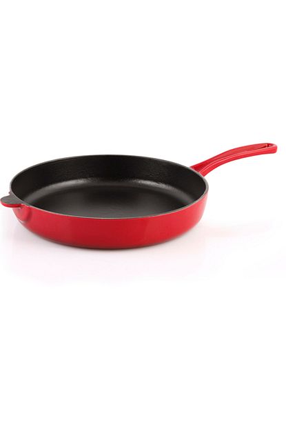 Silver Cusinero Demir Dokum 16 Cm Kulplu Duz Tava Kirmizi Trendyol