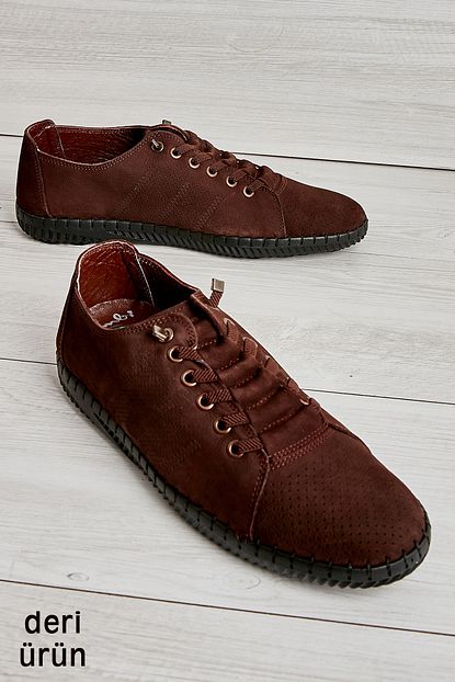Bambi Hakiki Deri Kahve Erkek Casual Ayakkabi L18110155 Trendyol