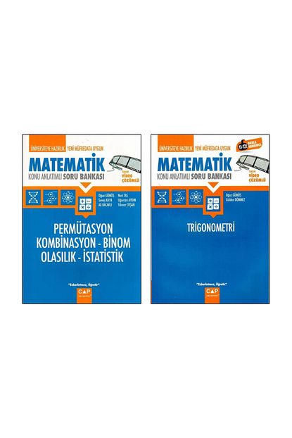 Cap Yayinlari Cap Matematik Permutasyon Kombinasyon Binom Olasilik Trigonometri 2 Li Fasikul Seti Capmatematik38 Trendyol