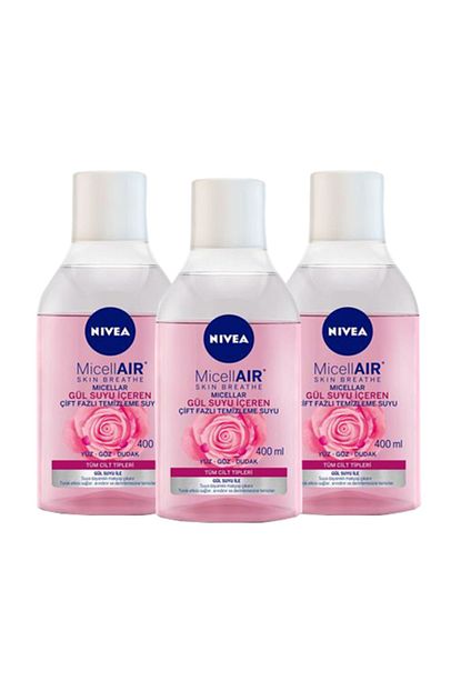 Nivea Gul Suyu Iceren Micellar Temizleme Suyu 400 Ml X 3 Adet Trendyol