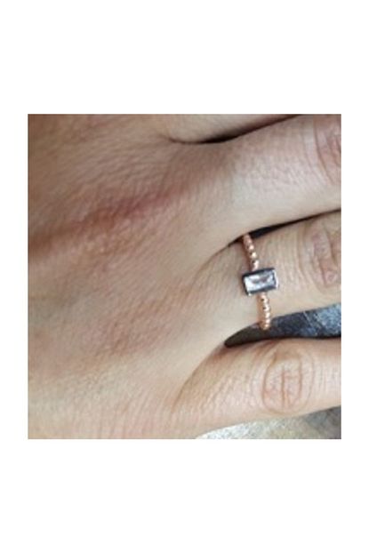 Gunesin Silver Gumus Zirkon Baget Tasli Top Top Yuzuk Trendyol