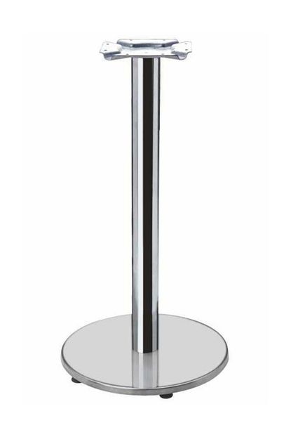 Dizayn Ortadan Masa Ayagi Yuvarlak 60 710 Mm Paslanmaz Krom Agirlik Tabanli Trendyol