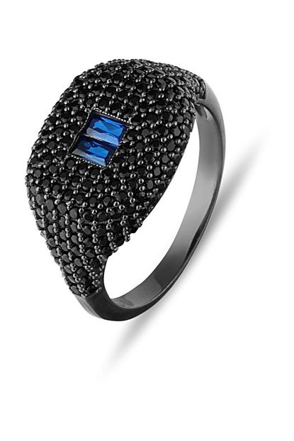 Mysilvers Safir Baget Tasli Tasarim Gumus Yuzuk Trendyol