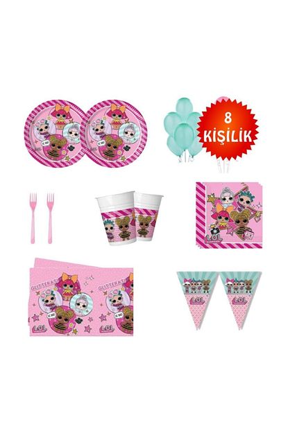 Parti Furyasi Lol Bebek Lol Dogum Gunu Parti Malzemeleri Susleri Set 8 Kisilik Trendyol