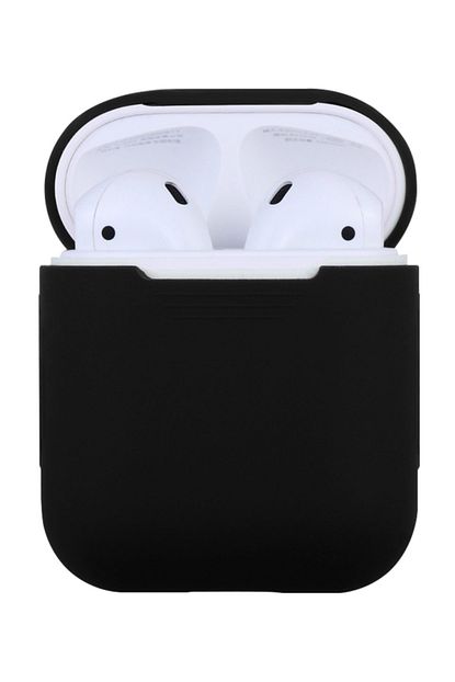 Robotekno Apple Airpods Kilif Airpod Koruma Kilifi Silikon Koruyucu Kabi Siyah Trendyol