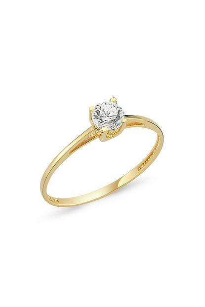 Seyhan Atas Gumus Swarovski Tasli Alti Tirnak Tektas Yuzuk Trendyol