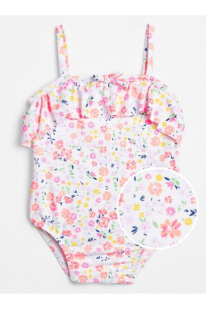 Gap Baby Kiz Bebek Cicek Desenli Mayo Trendyol