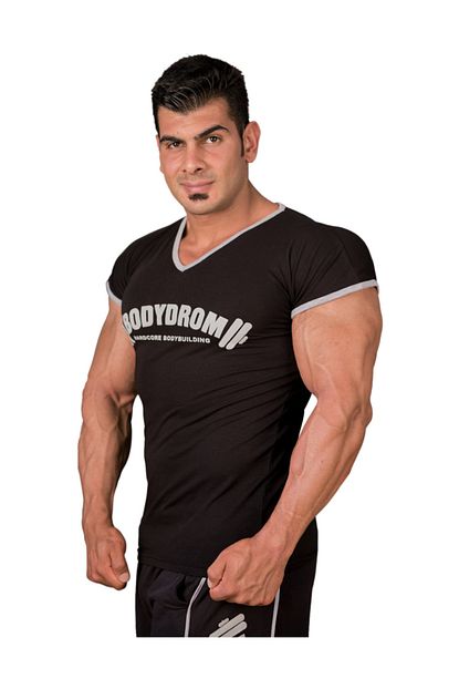 Bodydrom Fitness Ve Bodybuilding T Shirt Dusuk Kol Siyah Trendyol