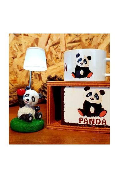 Hediye Deposu Sevimli Panda Masa Lambasi Ve Panda Kupa Hediye Seti Trendyol