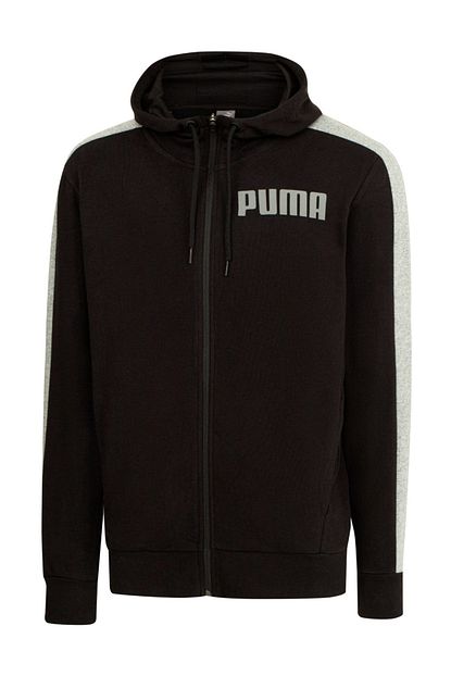 Puma Contrast Kapusonlu Fermuarli Erkek Ceket Trendyol