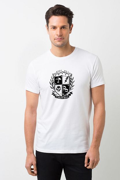 Collage The Umbrella Academy Ut Malum Pluvia Eskitme Erkek Beyaz Tshirt Trendyol