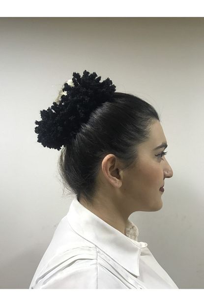 Zamir Topuz Tokasi Puf Siyah Trendyol