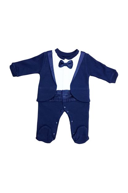 Mymio Papyonlu Erkek Bebek Smokin Tulum Lacivert 136 Trendyol
