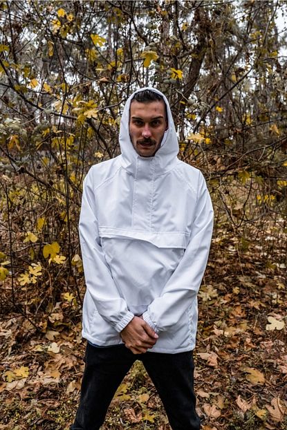 Gothamvibes Erkek Beyaz Yagmurluk Trendyol