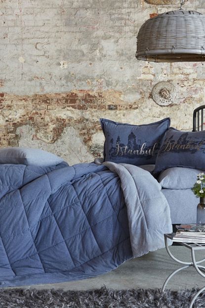 Karaca Home Istanbul Indigo Cift Kisilik Cotton Comfort Uyku Seti Trendyol