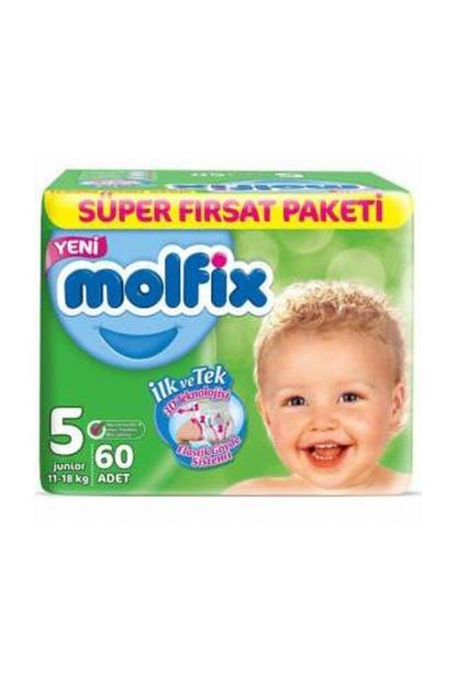 Molfix Bebek Bezi 5 Beden 11 18 Kg 60 Adet Trendyol