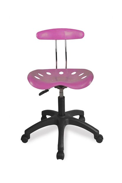 Fullreyon Hawai Tekerlekli Calisma Koltugu Ofis Ogrenci Koltugu Pembe Trendyol
