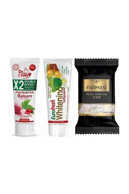 Farmasi Dr C Tuna Biberli Balsam Masaj Jeli 125 Ml Aleo Vera Ve Misvak Ozlu Dis Macunu Inci Sabun Trendyol