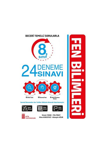 Data Yayinlari Ata Yayinlari 8 Sinif Fen Bilimleri 24 Deneme Sinavi Trendyol