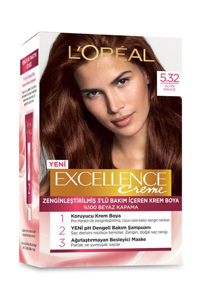 L Oreal Paris L Oreal Excellence Creme 5 32 Acik Kahve Trendyol