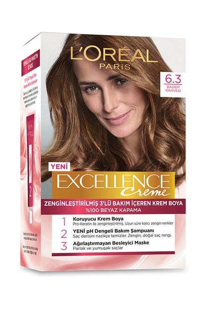 L Oreal Paris L Oreal Excellence Creme Sac Boyasi Badem Kahvesi 6 30 192ml Trendyol