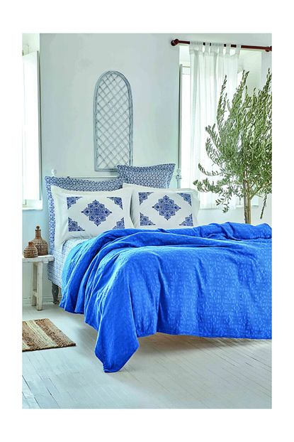 Karaca Home Ikaria Lacivert Cift Kisilik Nish Set Trendyol