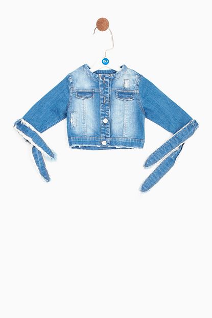 Bg Baby Kiz Bebek Jean Ceket Trendyol