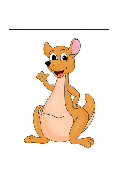 okul oncesi kanguru boyama